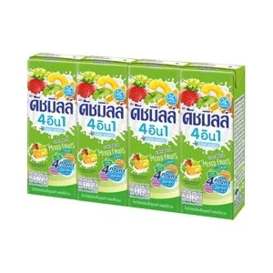 ดัชมิลล์ 4อิน1 ไมโคร แอคทีฟ โยเกิร์ตพร้อมดื่มยูเอชที รสผลไม้รวม 165 มล. x 4 ชิ้น